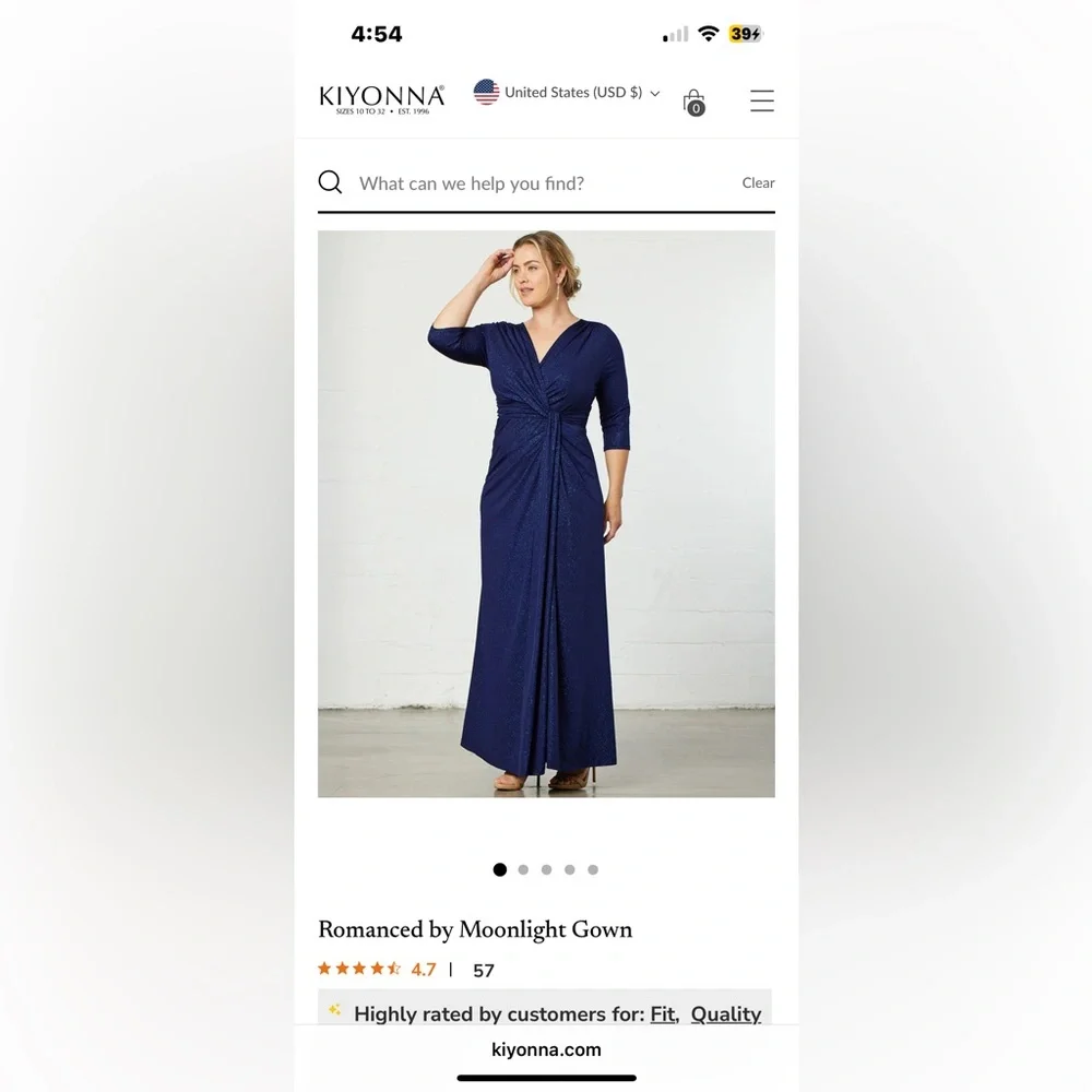 Kiyonna “Romanced by Moonlight” Gown - Picture 2 of 3